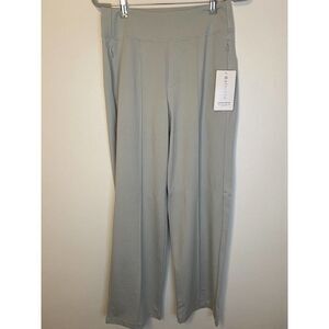 Athleta Eastbound Wide Pants Coast Grey Size 8 MSRP $119 New With Tags